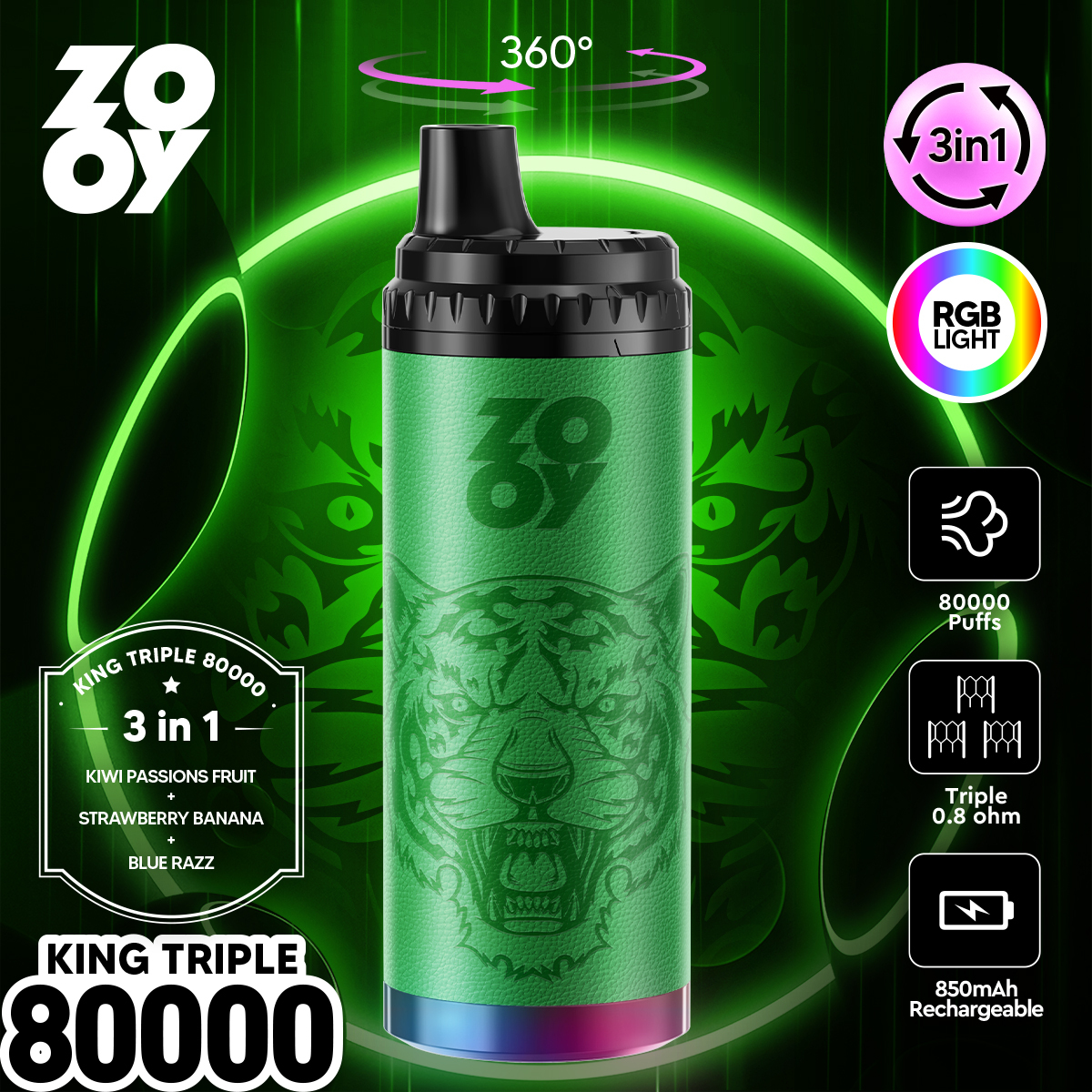 zooyking triple 80000 Pufss