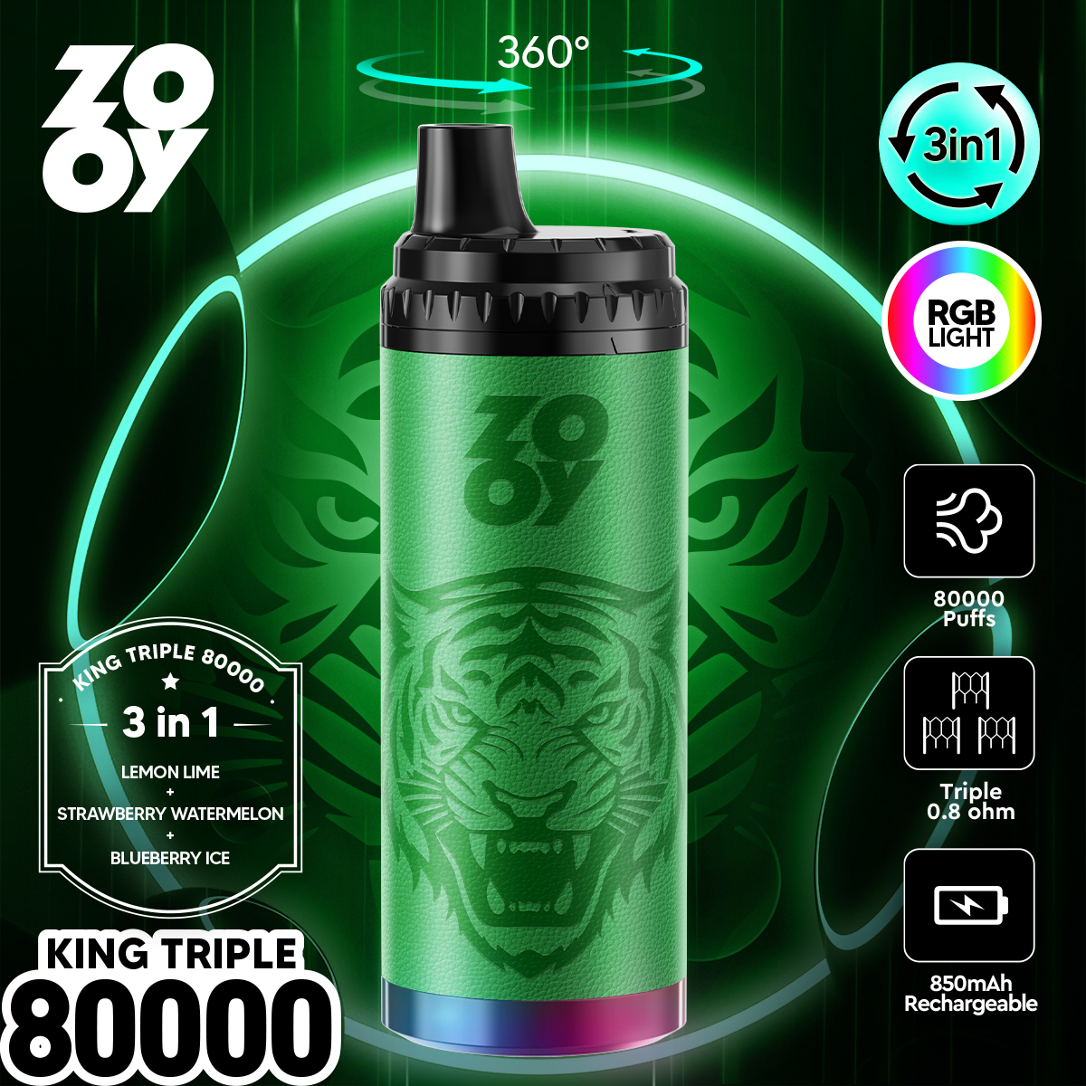 zooyking triple 80000 Pufss