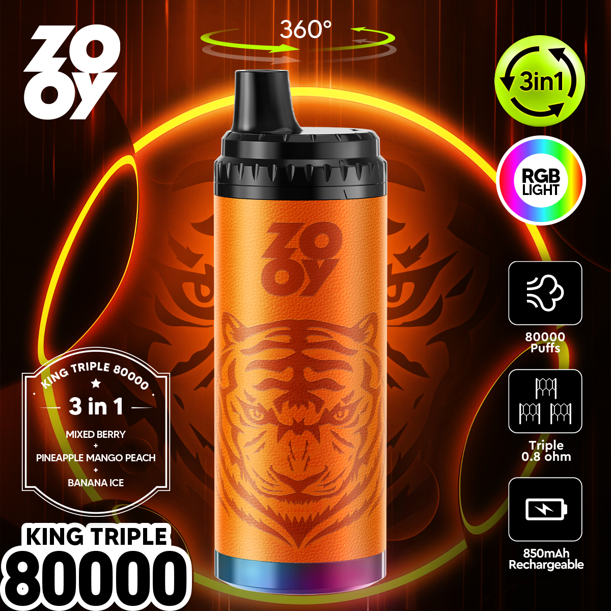 zooyking triple 80000 Pufss