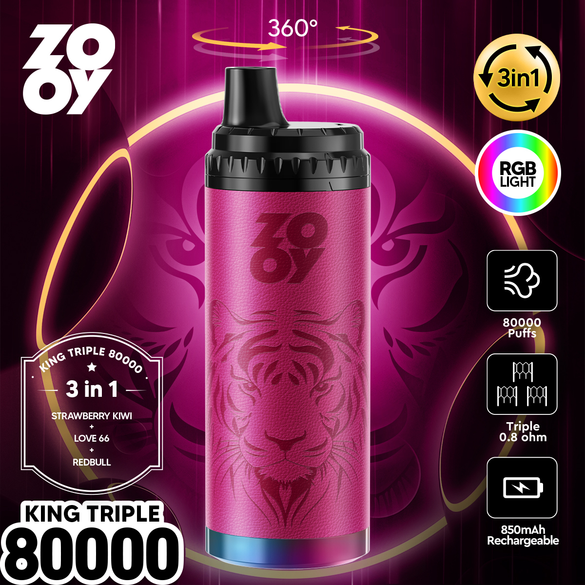 zooyking triple 80000 Pufss