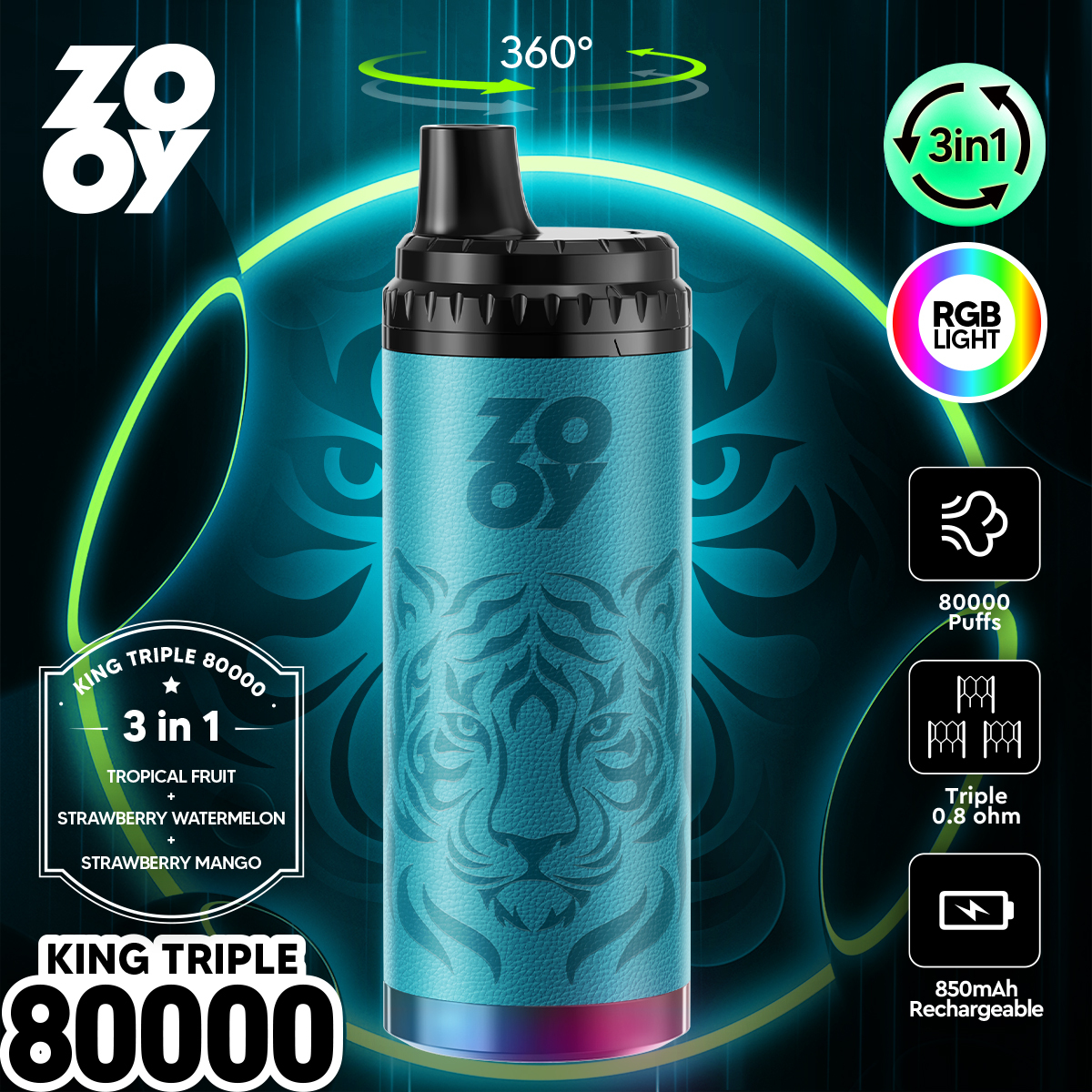 zooyking triple 80000 Pufss