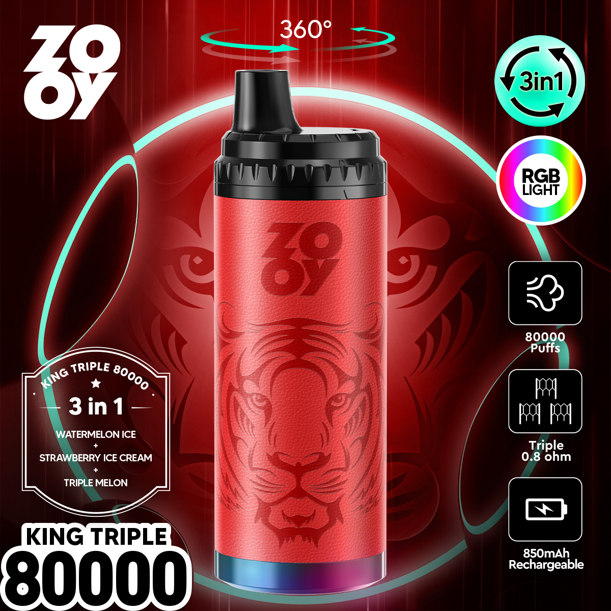 zooyking triple 80000 Pufss