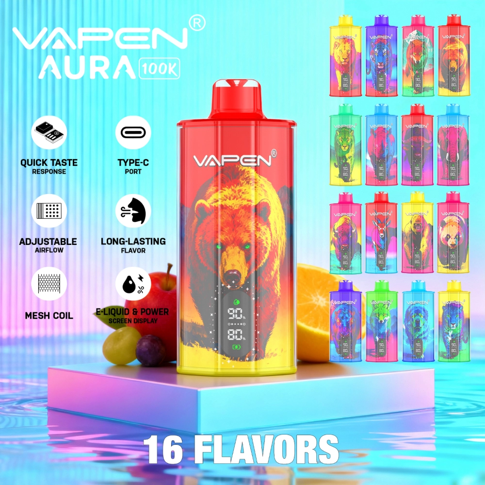 vapen flavors AURA 100K puffs Choose Flavor:Strawberry Shortcake vuse epod Geek Bar Pulse Mint