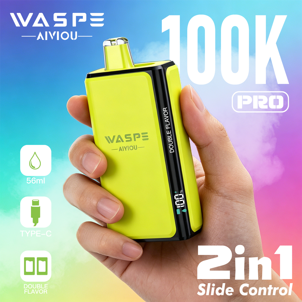 WASPE Double Flavor 100K Pro PUFFS
