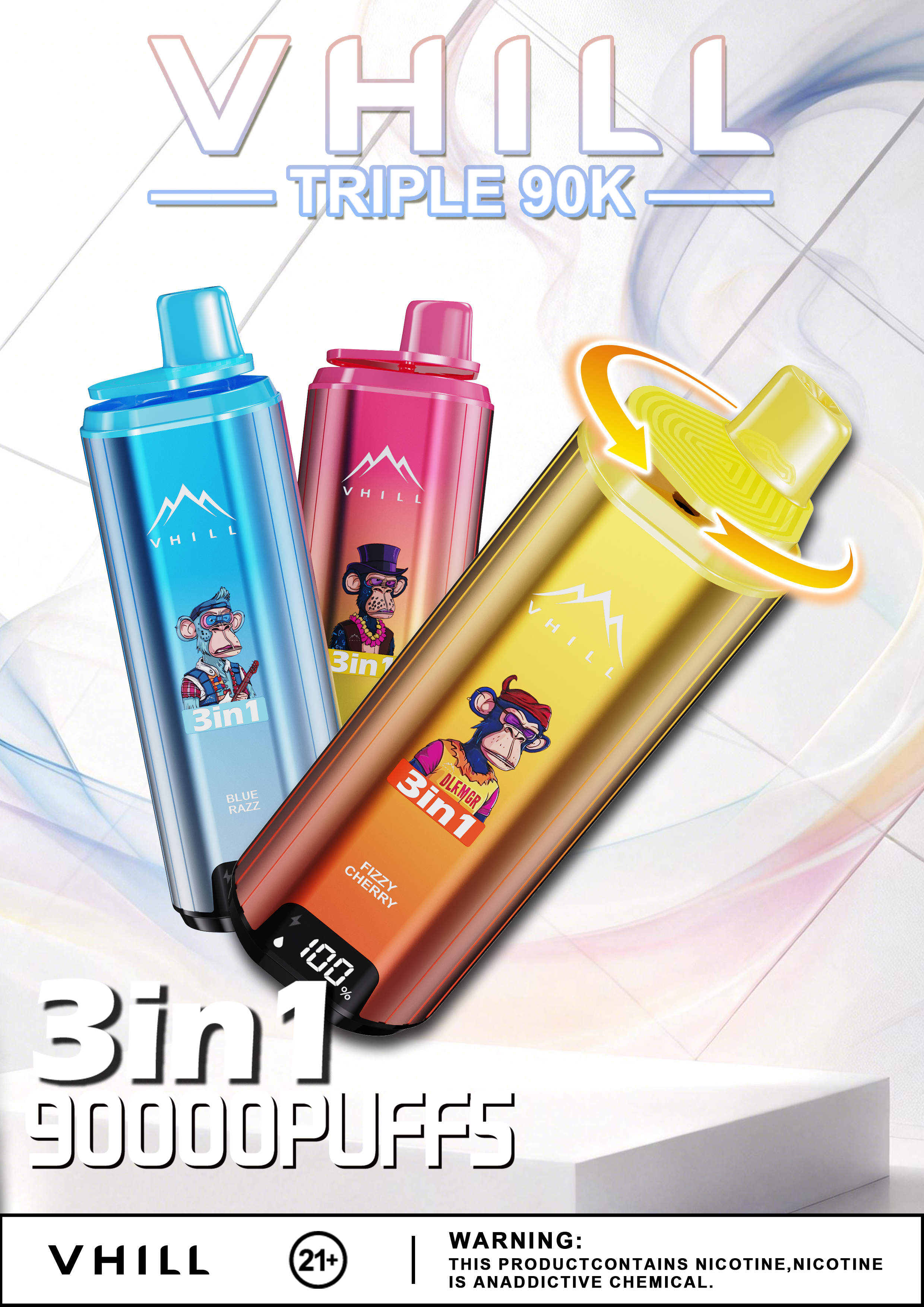 VHILL TRIPLE 90K 90000 Puffs