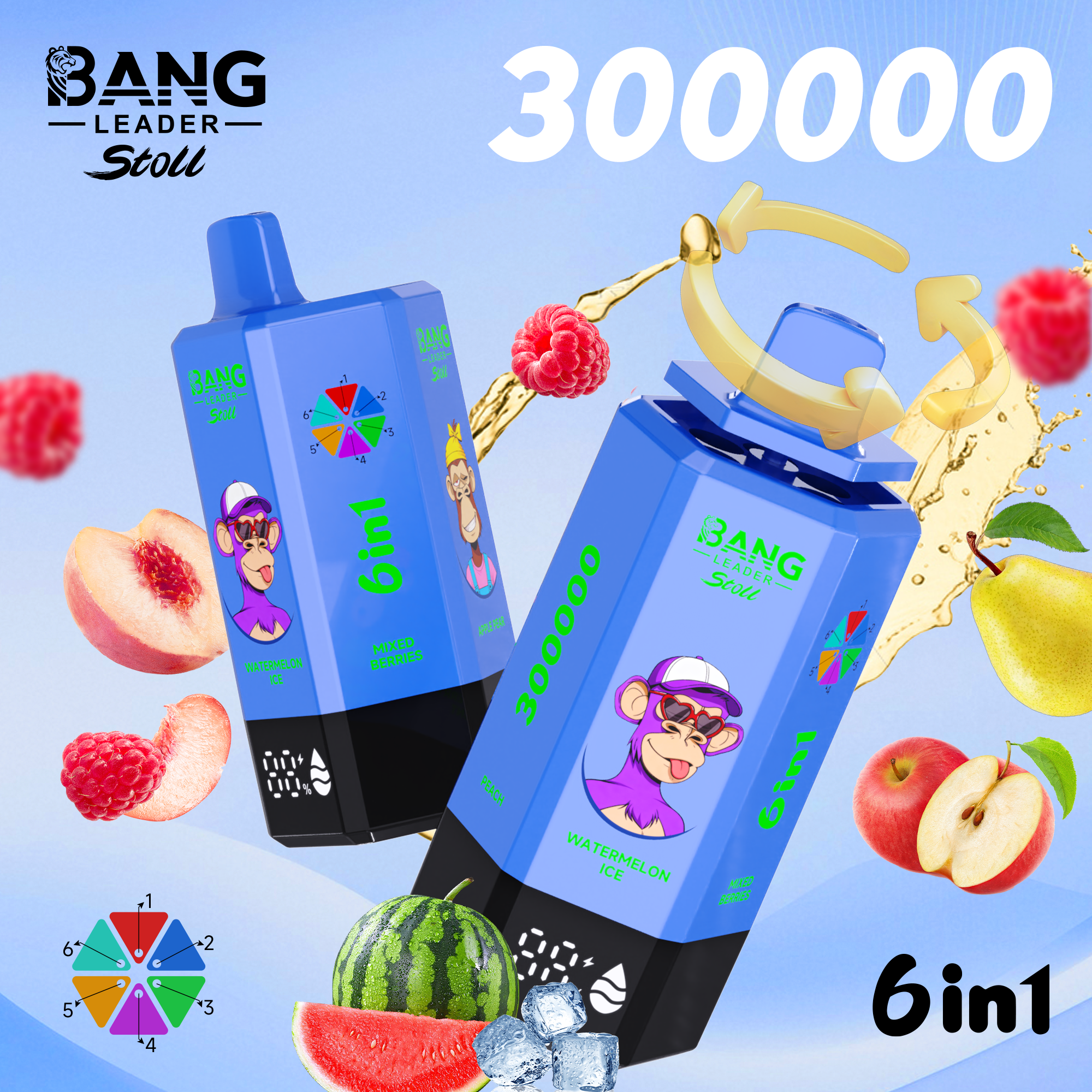 BANG Leader 6in1 300K puffs