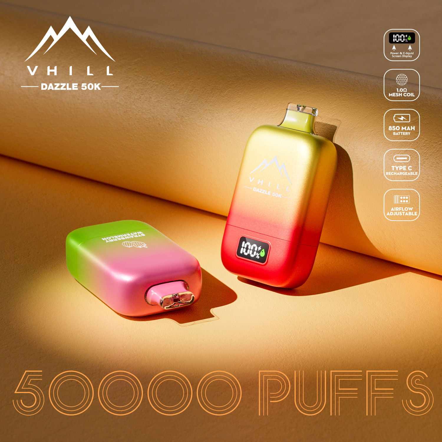 VHILL DAZZLE 50K Puff Vape