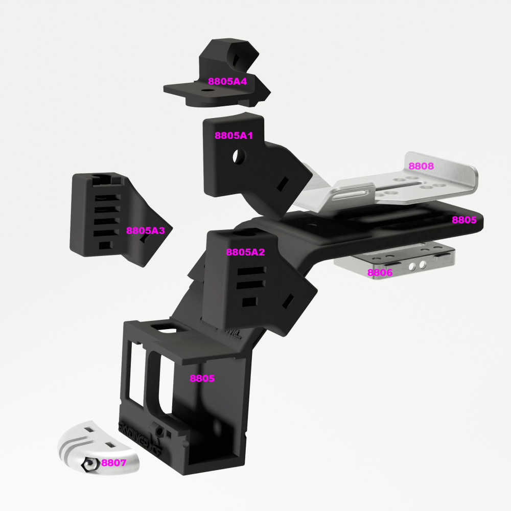 TonFly Open-Face Helmets Multifunctional Camera Bracket