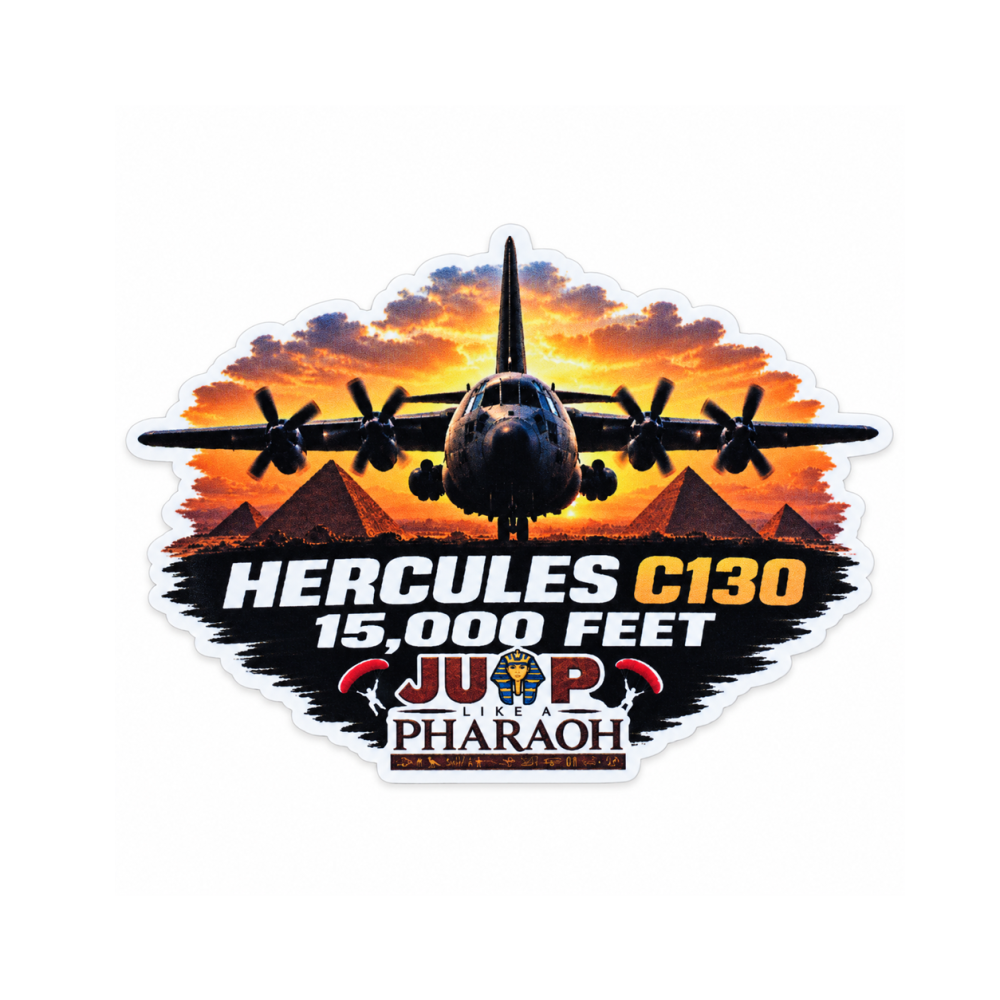 C-130 Sunset Sticker 9×6