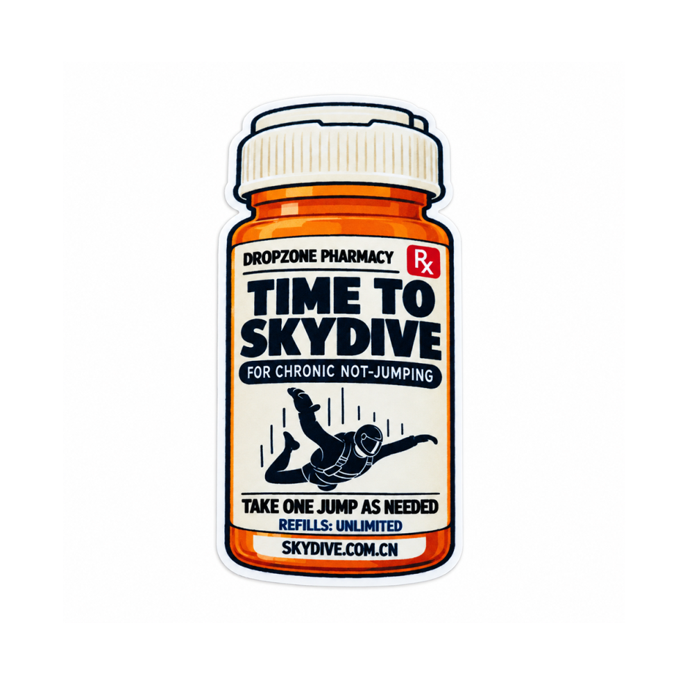 Skydive Remedy Sticker 4.5×8.3