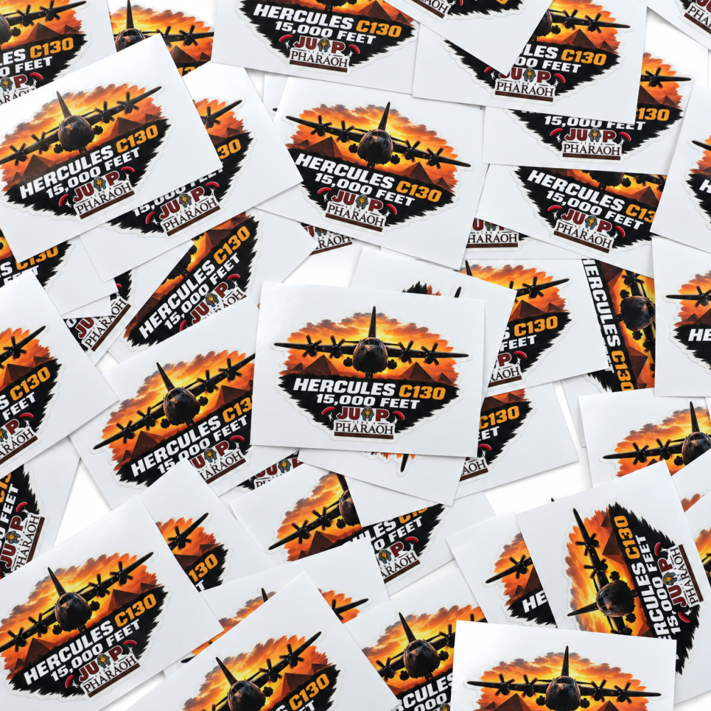 C-130 Sunset Sticker 9×6