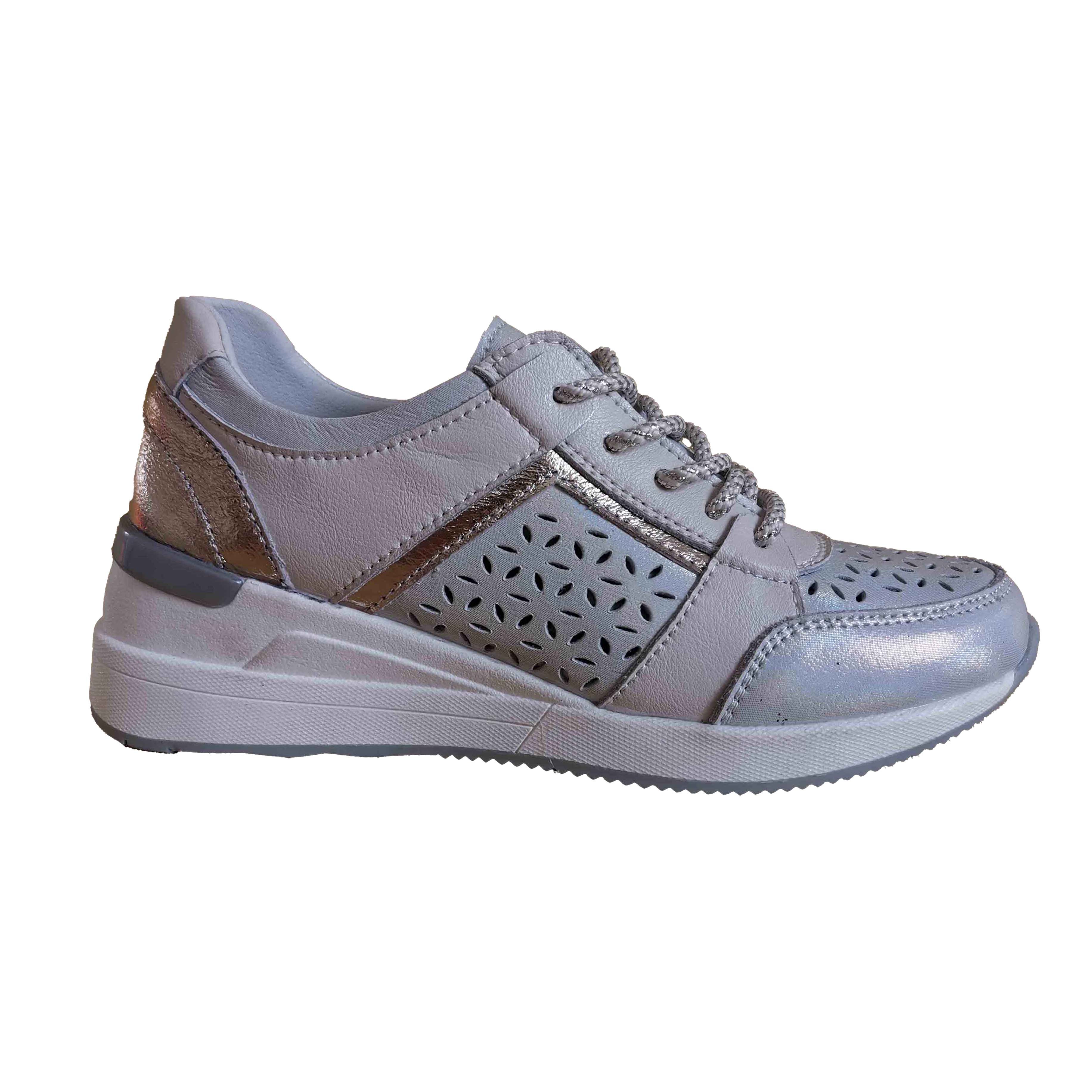 Zapatos de caminar ligeros de cuero genuino sin cordones para mujer Shoetake, CALZADO SHOETAKE, Zapatos de caminar ligeros de cuero genuino sin cordones para mujer Shoetake