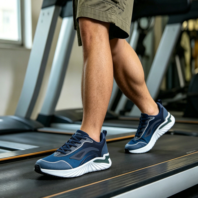 Shoetake Dark Blue Retro Cushion Performance Running Training Sneakers,SHOETAKE FOOTWEAR,Shoetake Dark Blue Retro Cushion Performance Running Training Sneakers