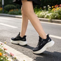 Shoetake Black Trendy Thick Sole Cushion Casual Running Sneakers Men,SHOETAKE FOOTWEAR,Shoetake Black Trendy Thick Sole Cushion Casual Running Sneakers Men