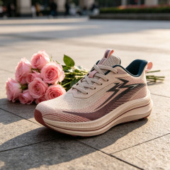 Shoetake Khaki Pink Comfort Soft Sole Casual Walking Running Sneakers Women,SHOETAKE FOOTWEAR,Shoetake Khaki Pink Comfort Soft Sole Casual Walking Running Sneakers Women
