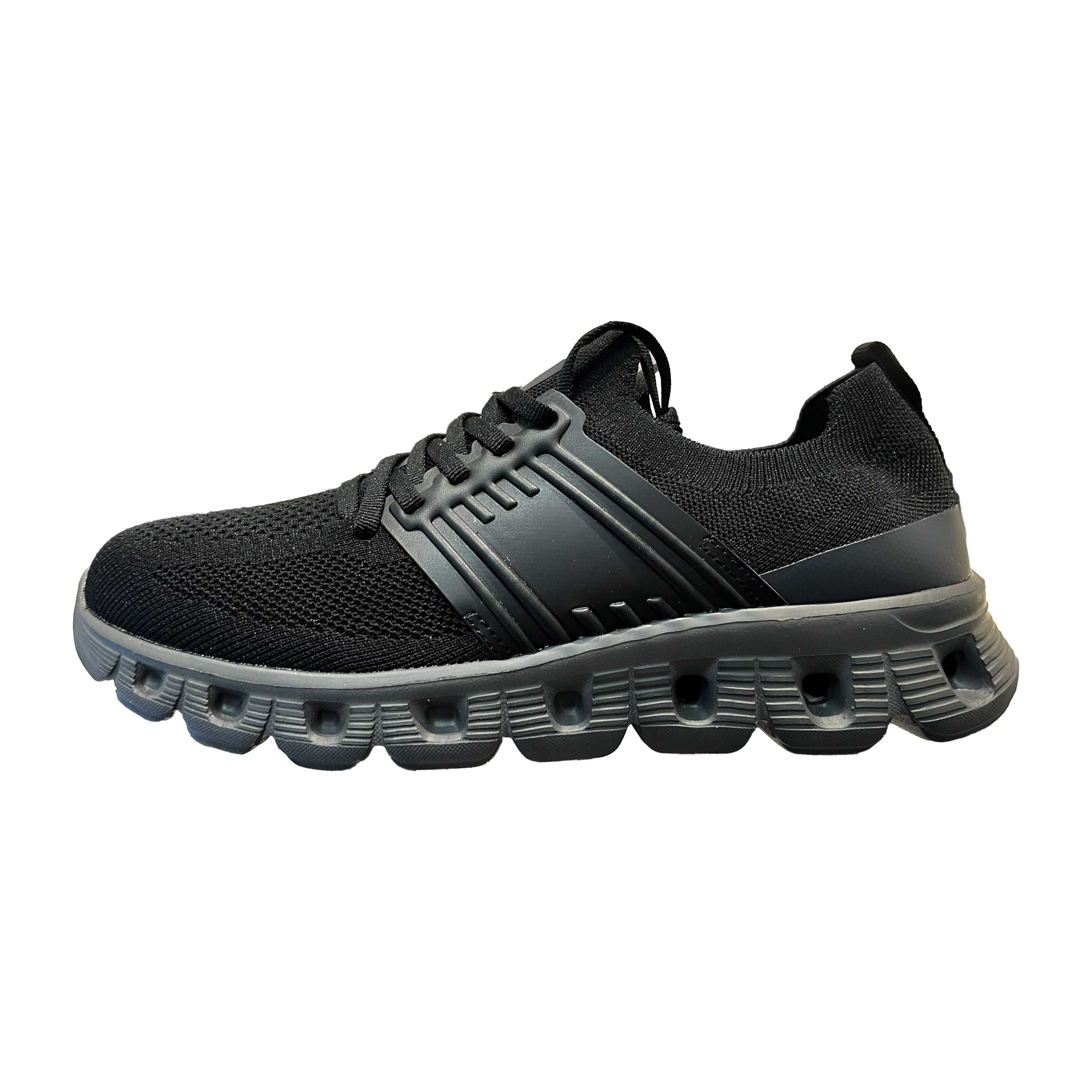 Shoetake Black Grey Striped Running Shoes Sporty Breathable Athletic Sneakers for Men,SHOETAKE FOOTWEAR,Shoetake Black Grey Striped Running Shoes Sporty Breathable Athletic Sneakers for Men