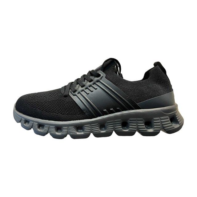 Shoetake Black Grey Striped Running Shoes Sporty Breathable Athletic Sneakers for Men,SHOETAKE FOOTWEAR,Shoetake Black Grey Striped Running Shoes Sporty Breathable Athletic Sneakers for Men