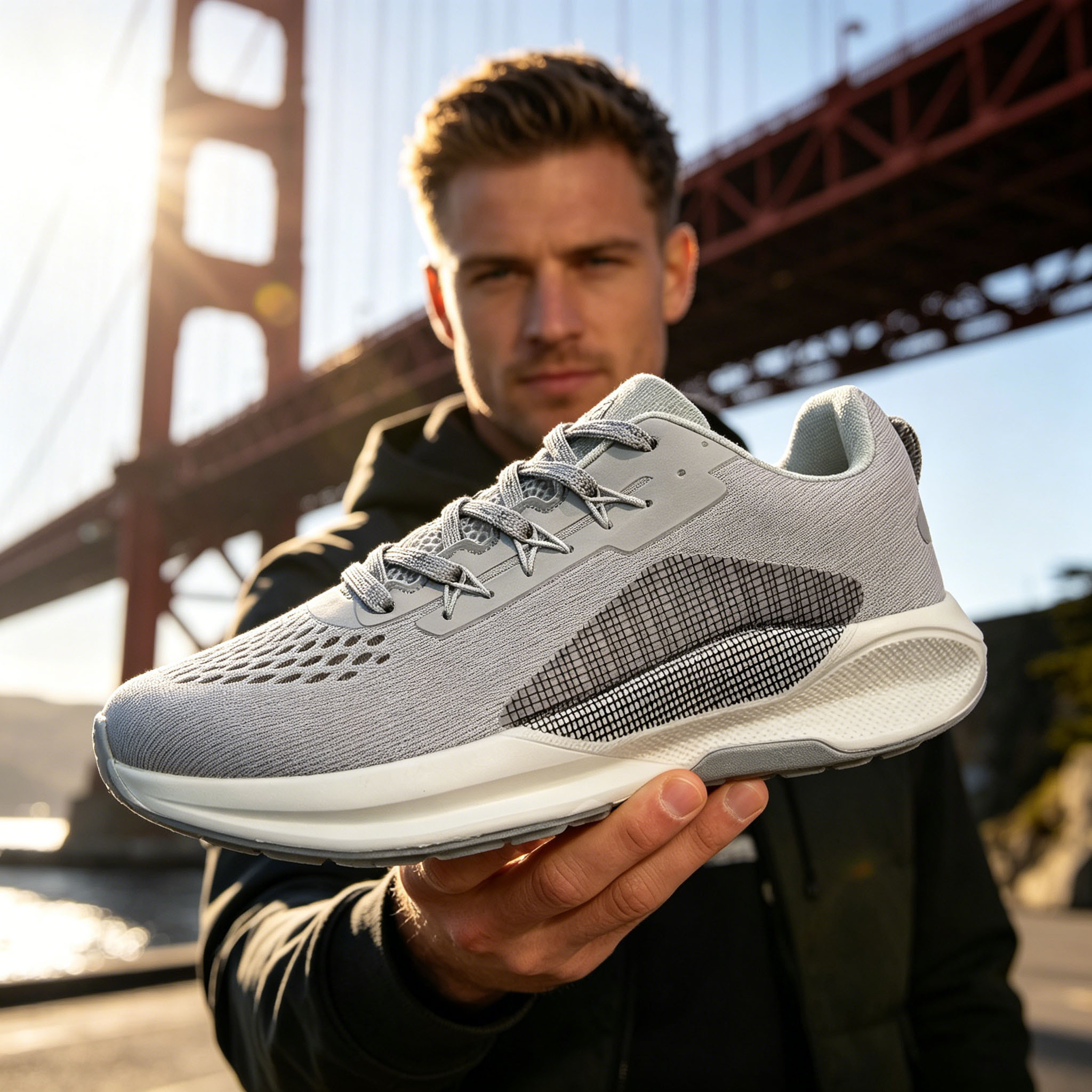 Shoetake Light Grey Running Shoes Neutral Breathable Athletic Sneakers for Men,SHOETAKE FOOTWEAR,Shoetake Light Grey Running Shoes Neutral Breathable Athletic Sneakers for Men