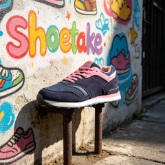 Shoetake Women's Navy Pink Casual Street Running Shoes Unique Breathable Athletic Sneakers for Ladies,SHOETAKE FOOTWEAR,Shoetake Women's Navy Pink Casual Street Running Shoes Unique Breathable Athletic Sneakers for Ladies