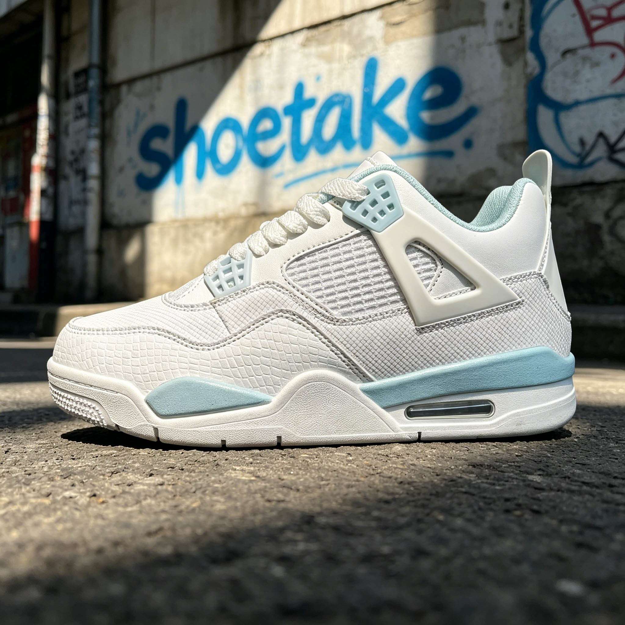 Shoetake White Grey Navy Retro Basketball Sneakers Air Cushion Comfort Shoes Available to Cusomize,SHOETAKE FOOTWEAR,Shoetake White Grey Navy Retro Basketball Sneakers Air Cushion Comfort Shoes Available to Cusomize