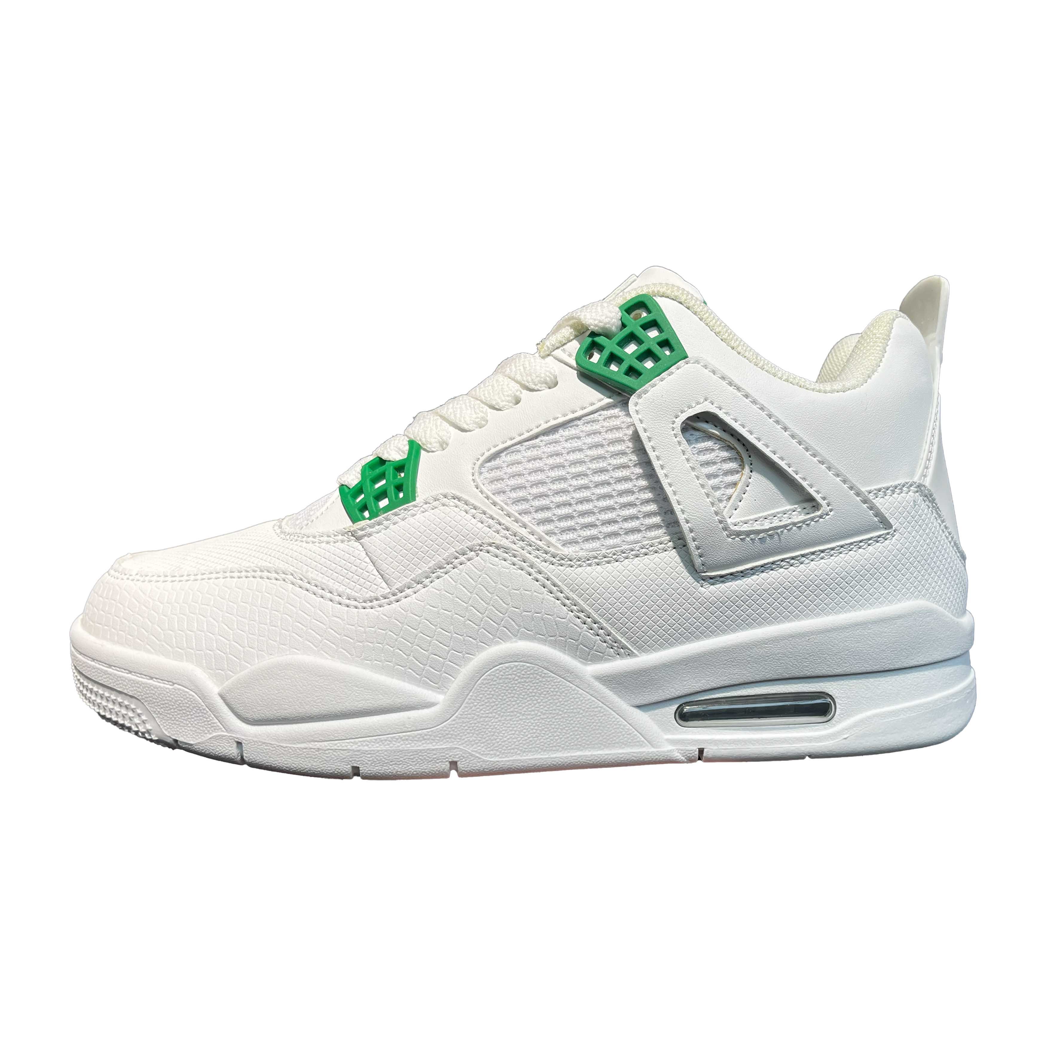 Shoetake White Green Minimalist Retro Basketball Sneakers Breathable Mesh Shoes for Men,SHOETAKE FOOTWEAR,Shoetake White Green Minimalist Retro Basketball Sneakers Breathable Mesh Shoes for Men