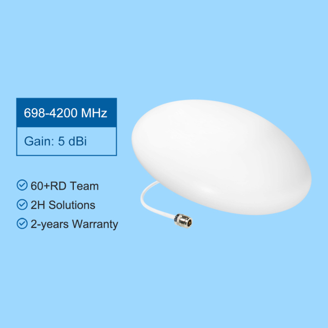 5G Ready Ceiling Antenna Ultra Wideband 698-4200MHz N Female Connector 5dBi Gain for 5G NR 4G LTE Private Network,Your low-altitude defense expert,5G Ready Ceiling Antenna Ultra Wideband 698-4200MHz N Female Connector 5dBi Gain for 5G NR 4G LTE Private Network