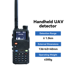 Handheld Dron Detector 300M~6Ghz,Your low-altitude defense expert,Handheld Dron Detector 300M~6Ghz