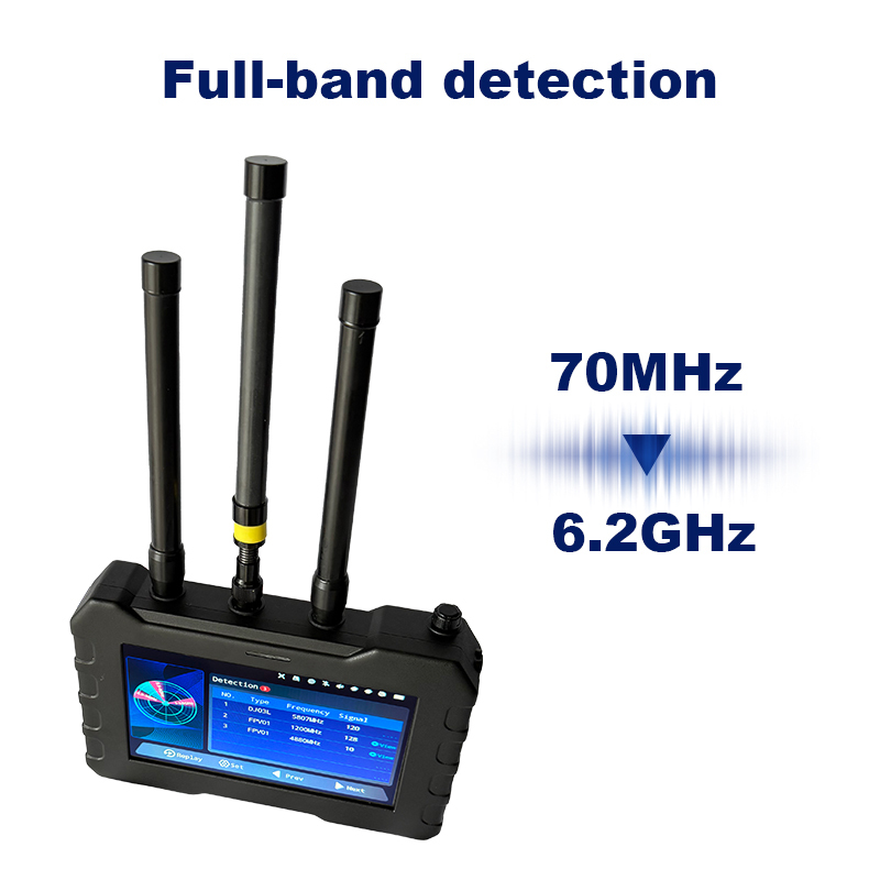3km Portable Full Frequency Dron Detector 70MHz-6.2GHz Display FPV RF Video Signal Anti UAV Watch Collaboration Touch Screen,Your low-altitude defense expert,3km Portable Full Frequency Dron Detector 70MHz-6.2GHz Display FPV RF Video Signal Anti UAV Watch Collaboration Touch Screen