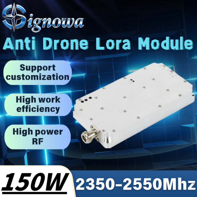 2350-2550Mhz 150W GaN Module Lora Customized Wide bandth Anti UAV FPV Module Digital Modulation For fpv suppressing,Your low-altitude defense expert,2350-2550Mhz 150W GaN Module Lora Customized Wide bandth Anti UAV FPV Module Digital Modulation For fpv suppressing