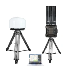 Prison solution Tdoa+Aoa Radar Fixed Drone 300M-6G Detection and Interference Integrated Stationary System,Your low-altitude defense expert,Stationary anti drone defense directional antenna 6 bands, 433MHZ, 700MHZ, 1000MHZ, Range Up To 2KM For UAV Drone Equipment
