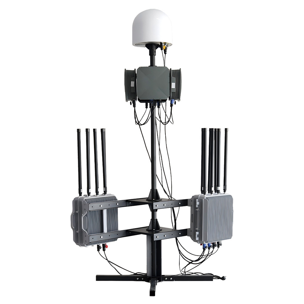 Fixed Drone Detection and Jamming Device 13 Frequency Bands 4 Directional Jamming Arrays Super Interference to FPV Drones 1+N Flexible Deployment FPV Video Transmission Detection and Capture 360 °Full Frequency Band Detection,Your low-altitude defense expert,Prison solution Tdoa+Aoa Radar Fixed Drone 300M-6G Detection and Interference Integrated Stationary System
