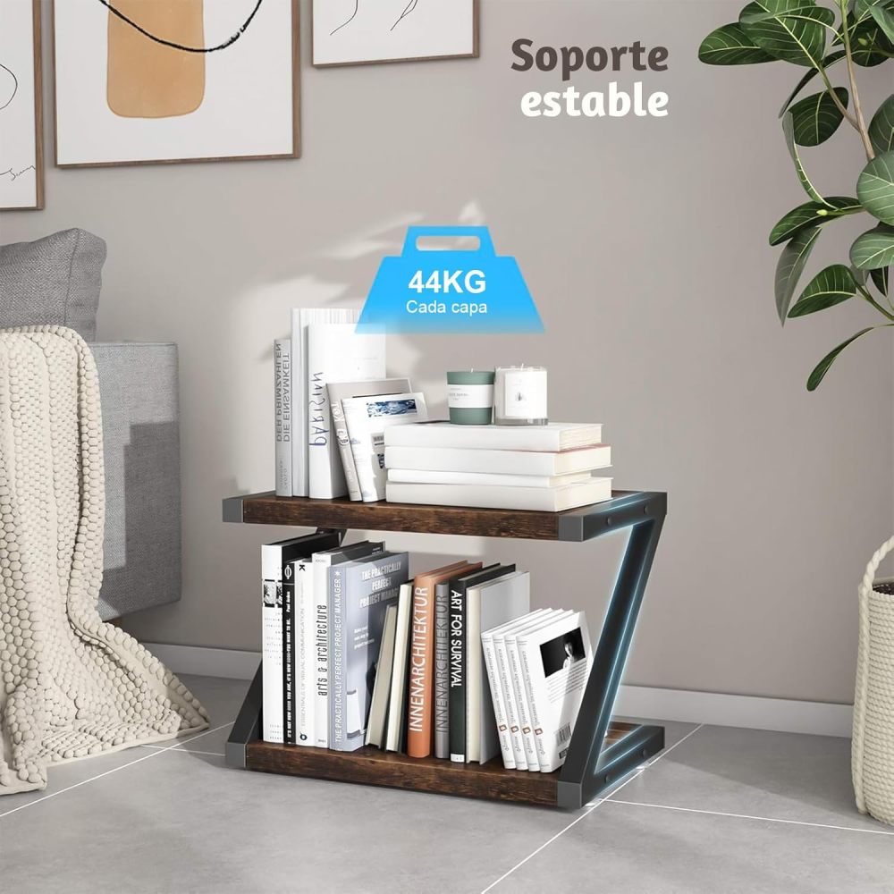 SAFONUS Printer Stand, 2-Level Printer Cabinet, Printer Table with Non-slip Pads and Adjustable Feet, Printer Table for Desktop Organizer