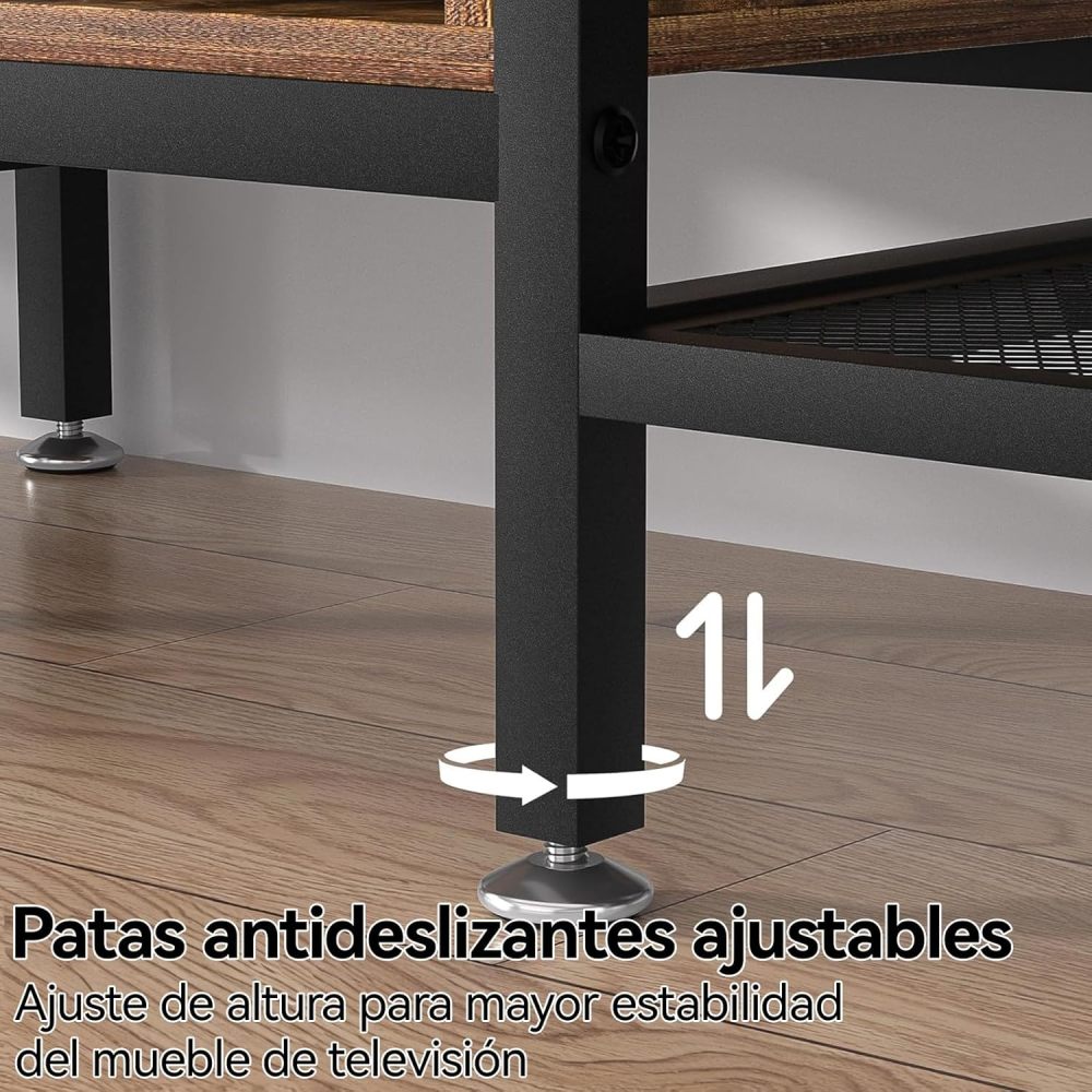 160cm Modern 75/70/65 Inch TV Stand with Power Strip, 160cm 3-Level TV Table (4 Outputs and 2 USB Ports), Entertainment Center, for Living Room, Bedroom, Dark Brown