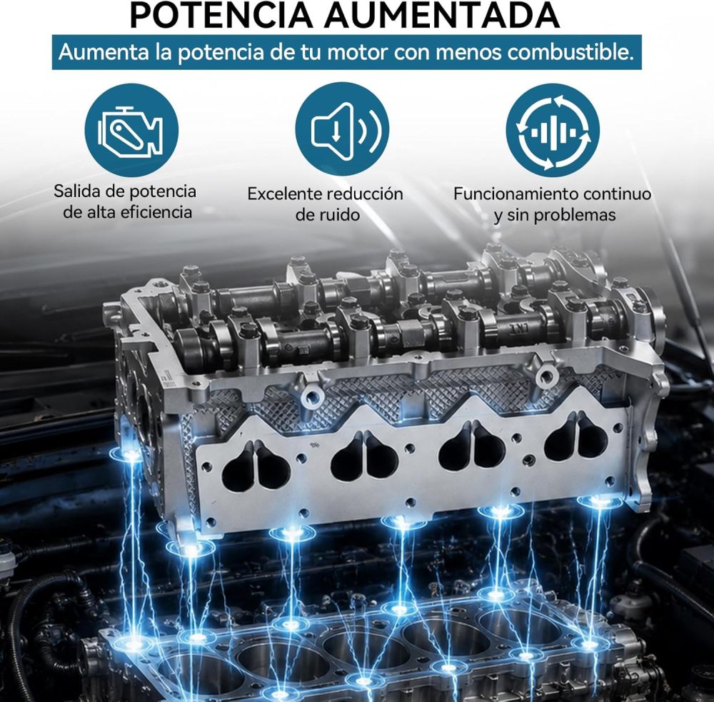 AUTODIAG Complete Engine Head for Chevrolet B12D1 1.2L S-TEC II (LMU), Compatible with Aveo T250, Spark M300