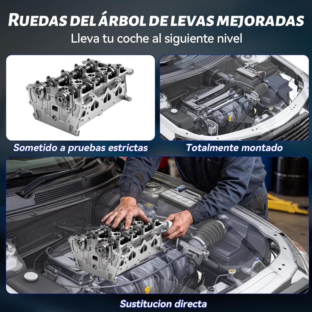 AUTODIAG Complete Engine Head for Chevrolet B12D1 1.2L S-TEC II (LMU), Compatible with Aveo T250, Spark M300