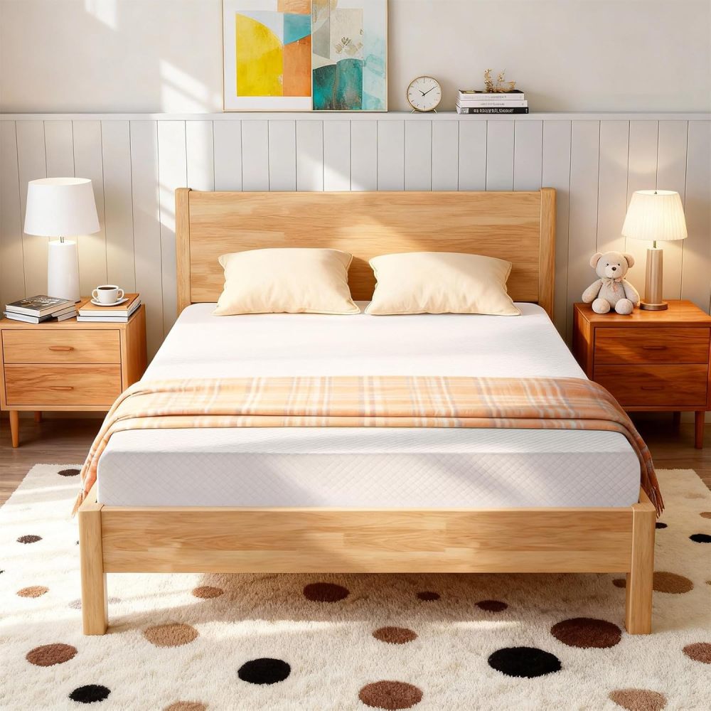 LOKOOY Single Mattress 18cm, Single Mattresses with Cooling Gel, Medium Firmness in Box, Pressure Relief, Fiberglass-Free,99x190 cm