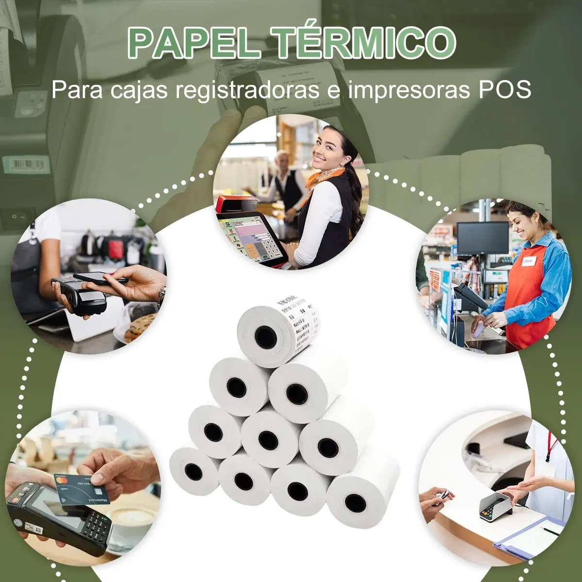 100 Rolls Thermal Paper 80x50mm For 80mm Printer