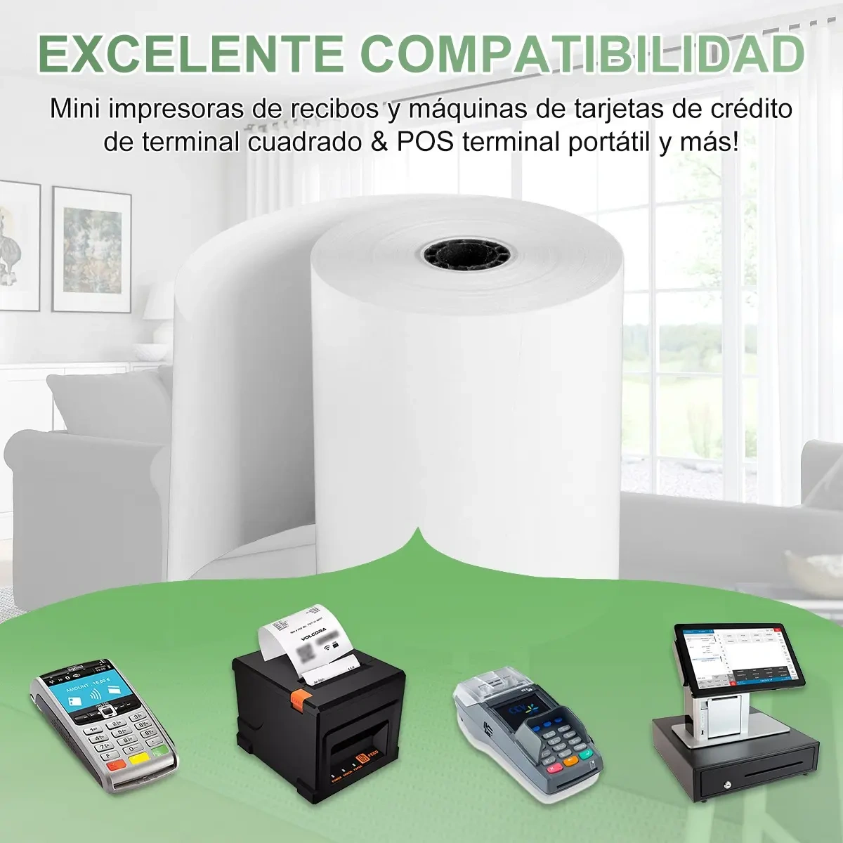 100 Rolls Thermal Paper 80x50mm For 80mm Printer