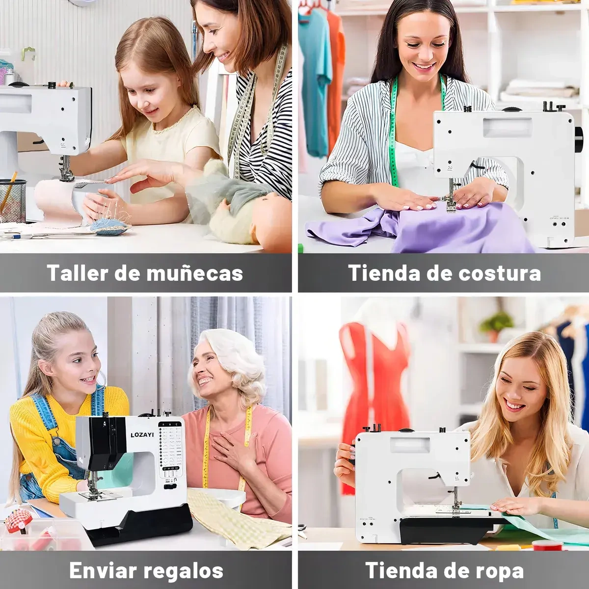 WELIKERA Portable Sewing Machine with 38 Stitches and LED Light