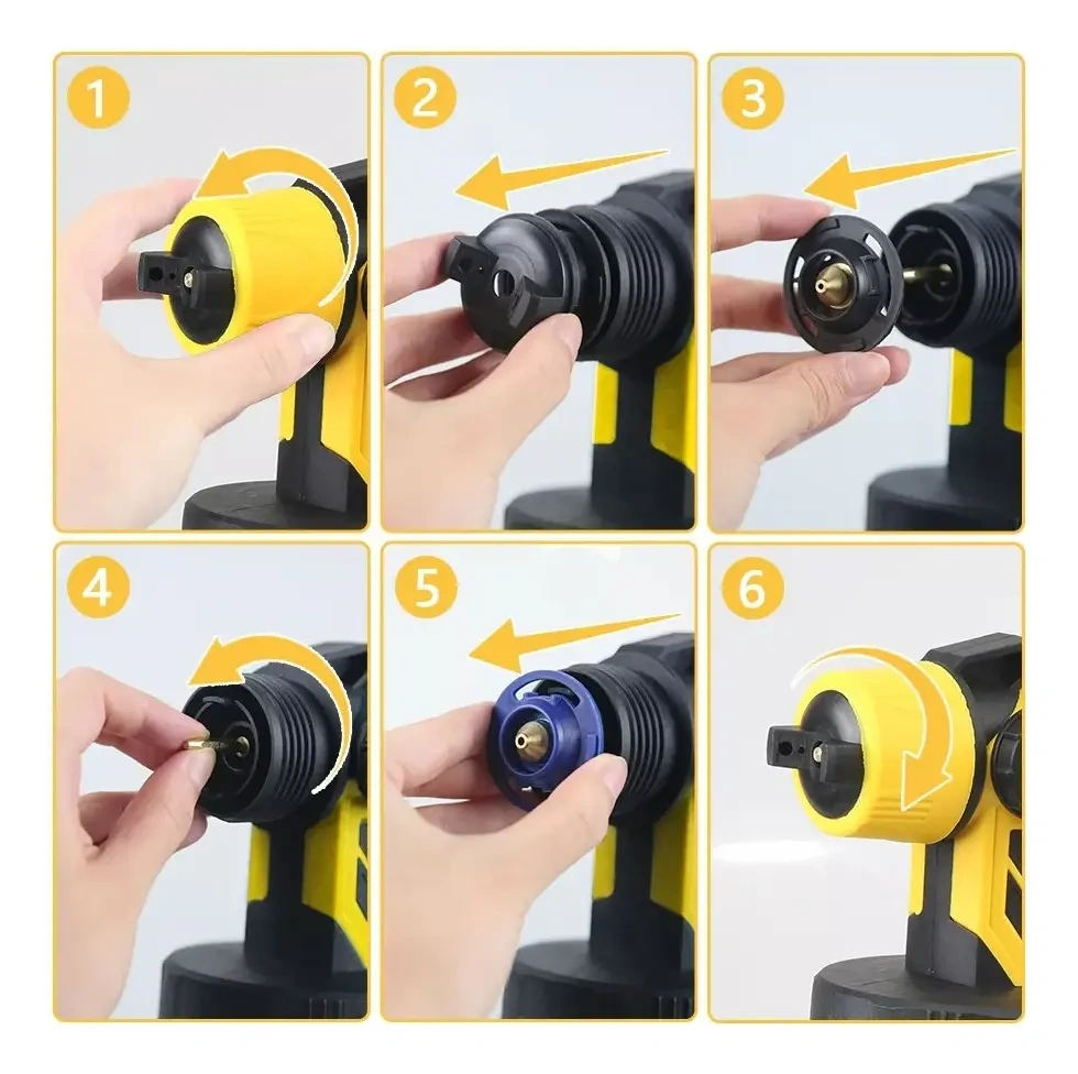 Cordless Paint Sprayer with Three Batteries