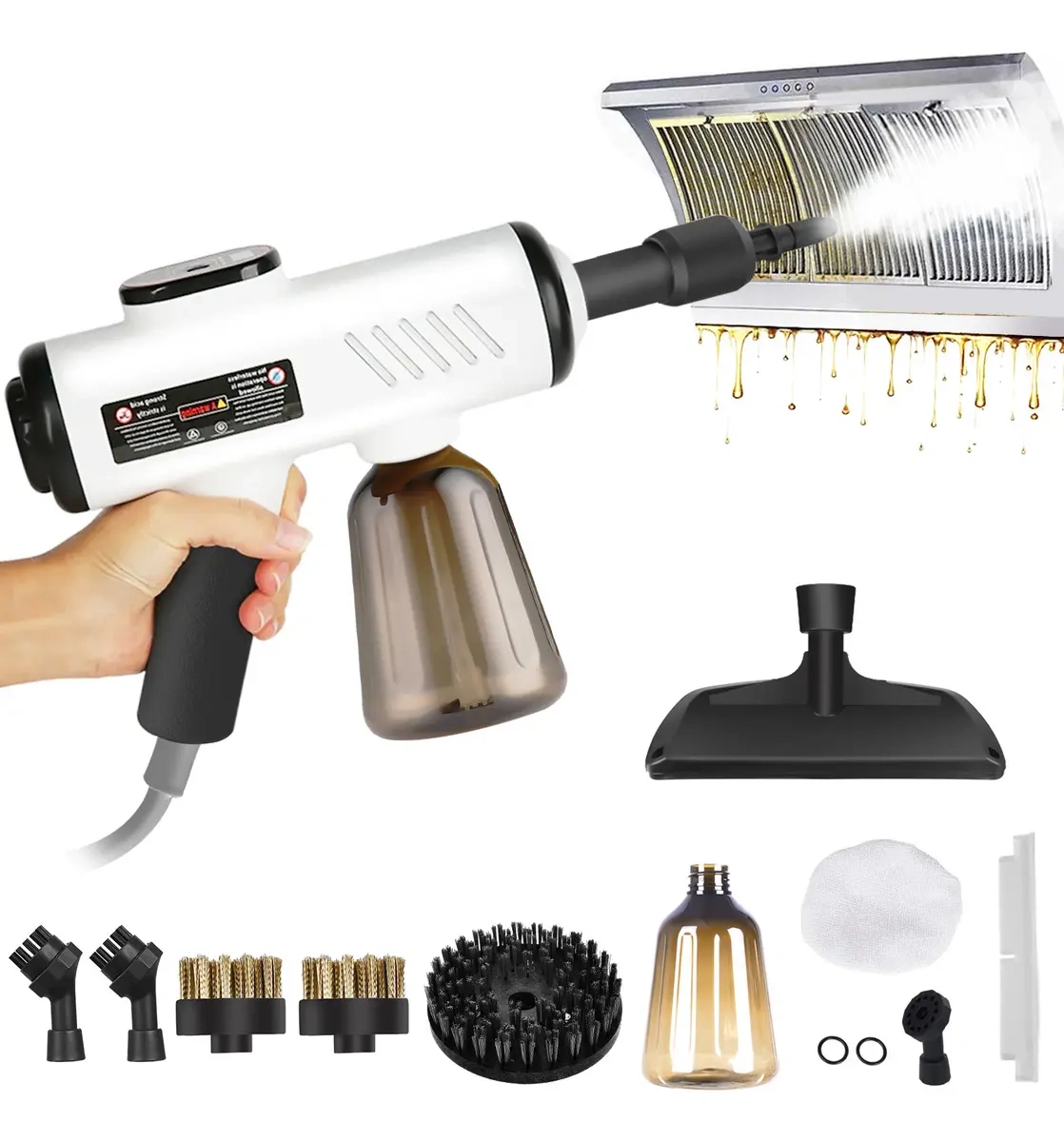 WELIKERA Portable Steam Cleaner 1500W, High Pressure, Fast Heating 15s