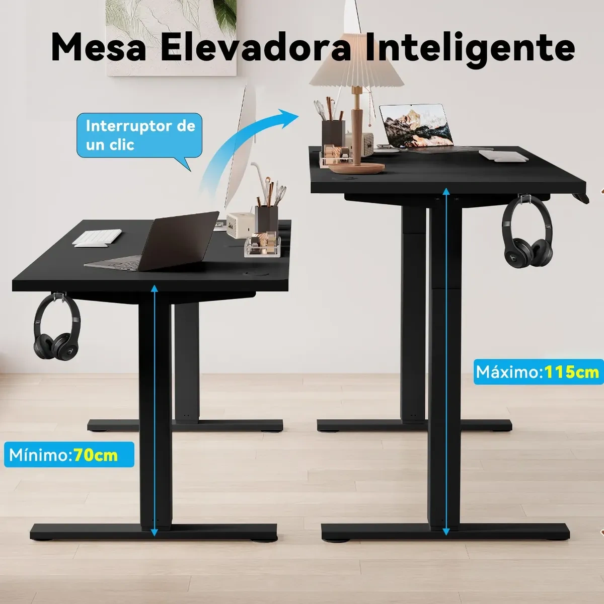 Electric Adjustable Height Gamer Desk L140*w60*h115cm