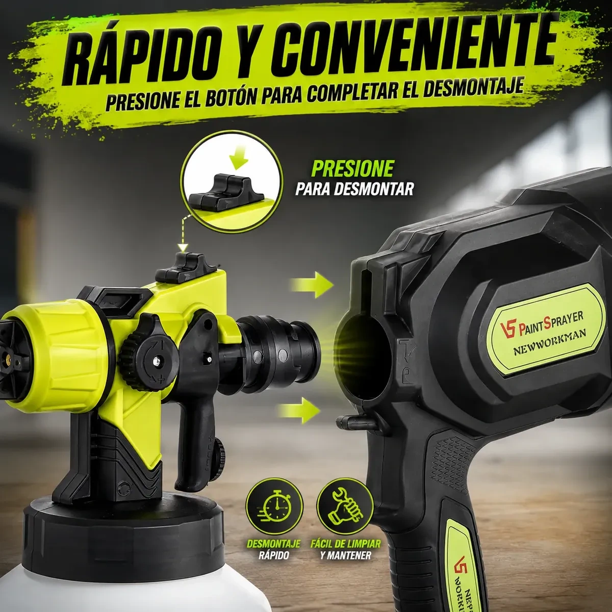 1,400 ml 1,200W Electric Paint Sprayer