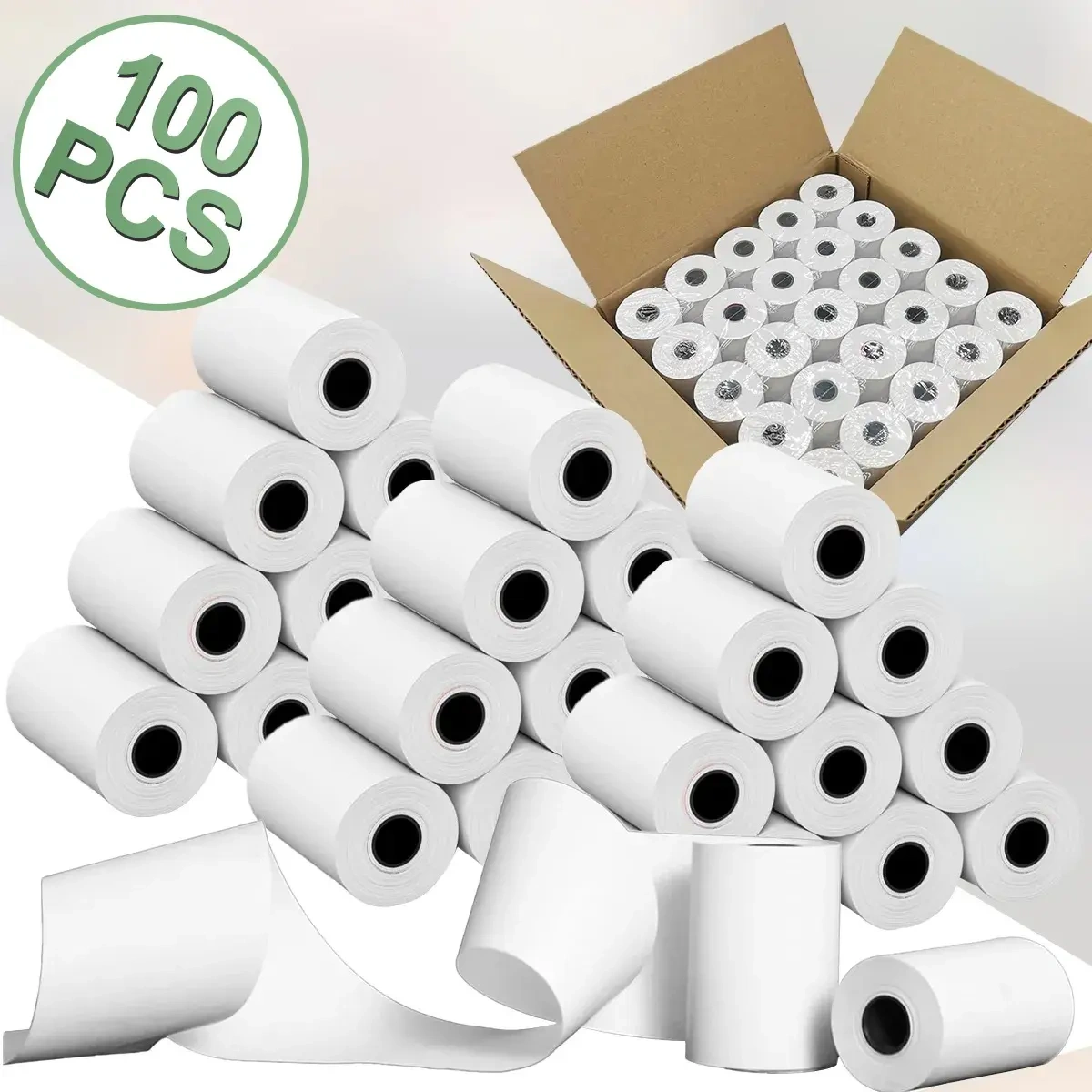 100 Rolls Thermal Paper 80x50mm For 80mm Printer