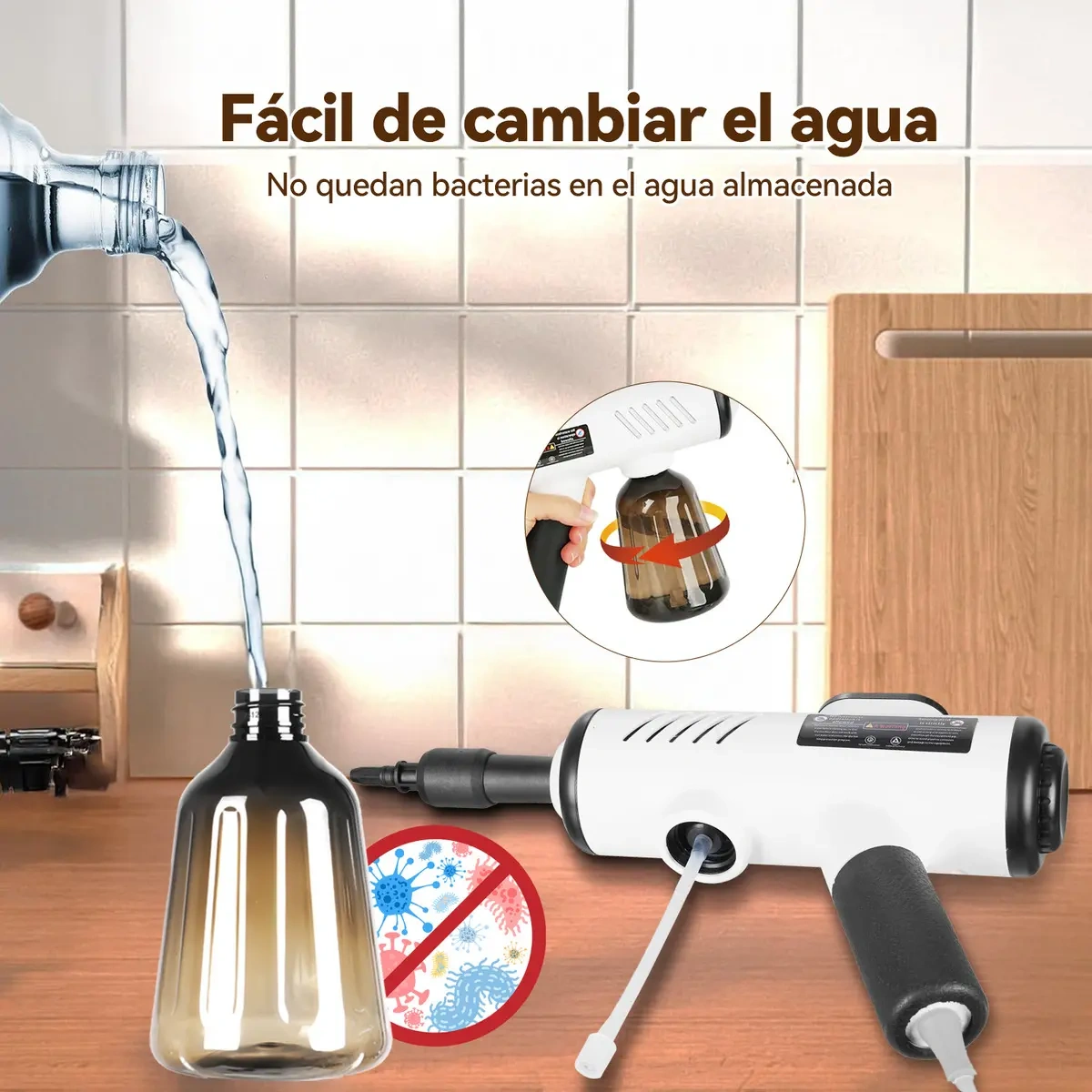 WELIKERA Portable Steam Cleaner 1500W, High Pressure, Fast Heating 15s
