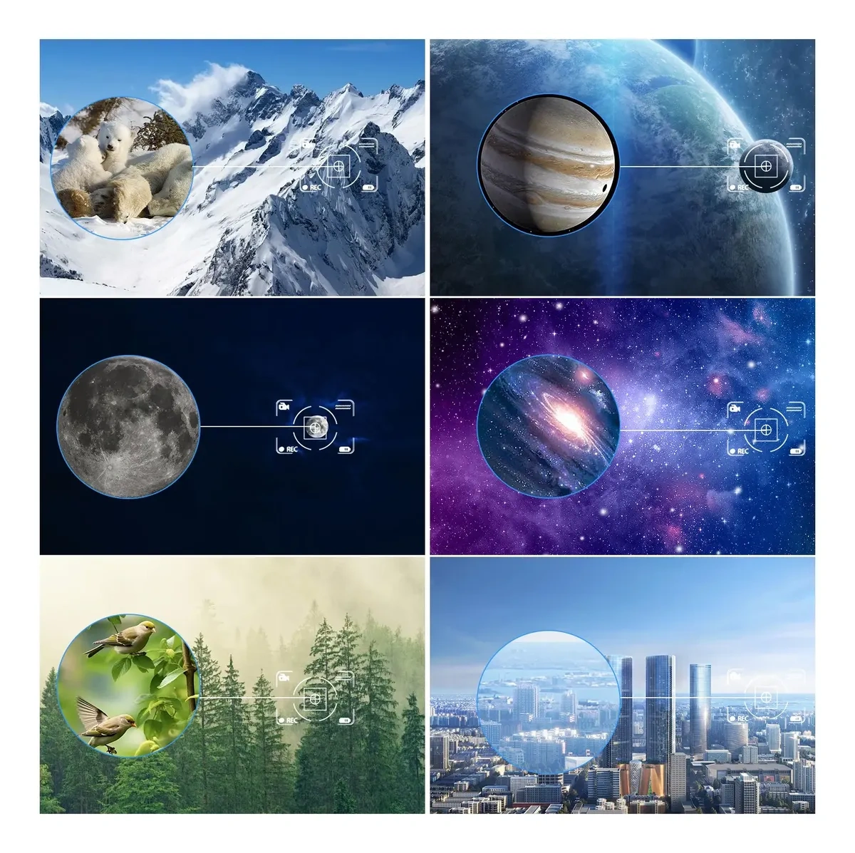 Professional Astronomical Telescope 70/400mm Monocular 200x