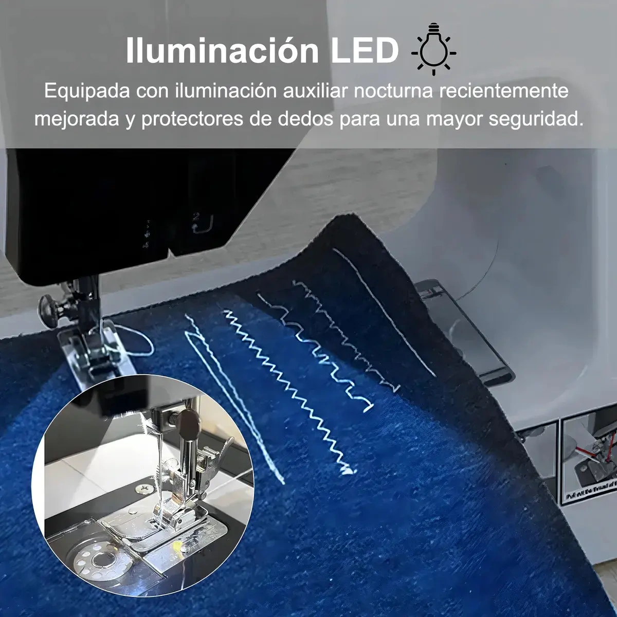 WELIKERA Portable Sewing Machine with 38 Stitches and LED Light