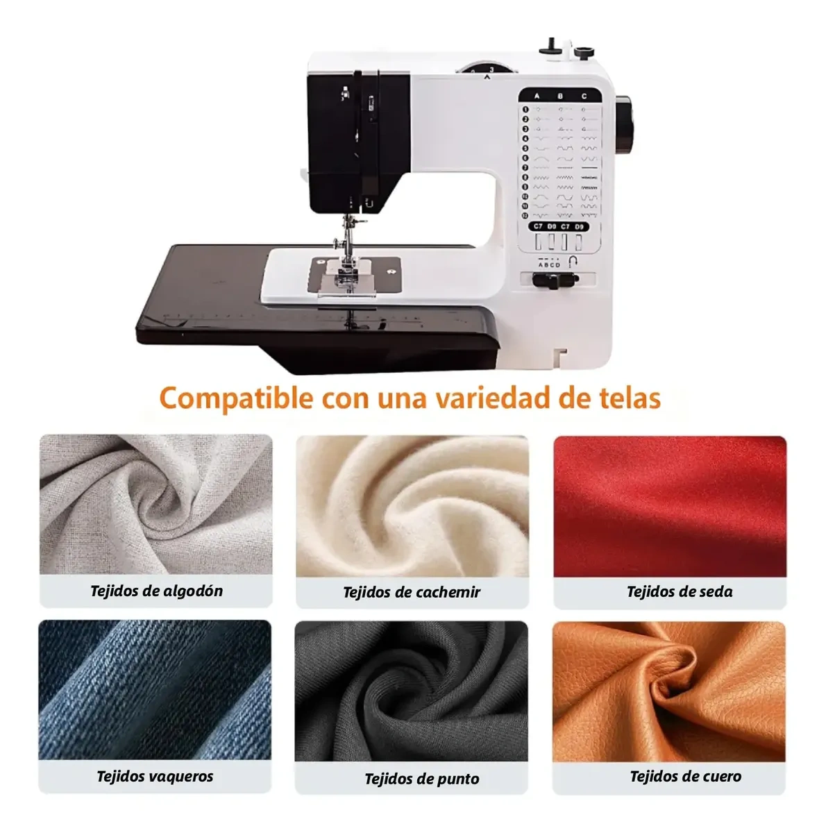 WELIKERA Portable Sewing Machine with 38 Stitches and LED Light