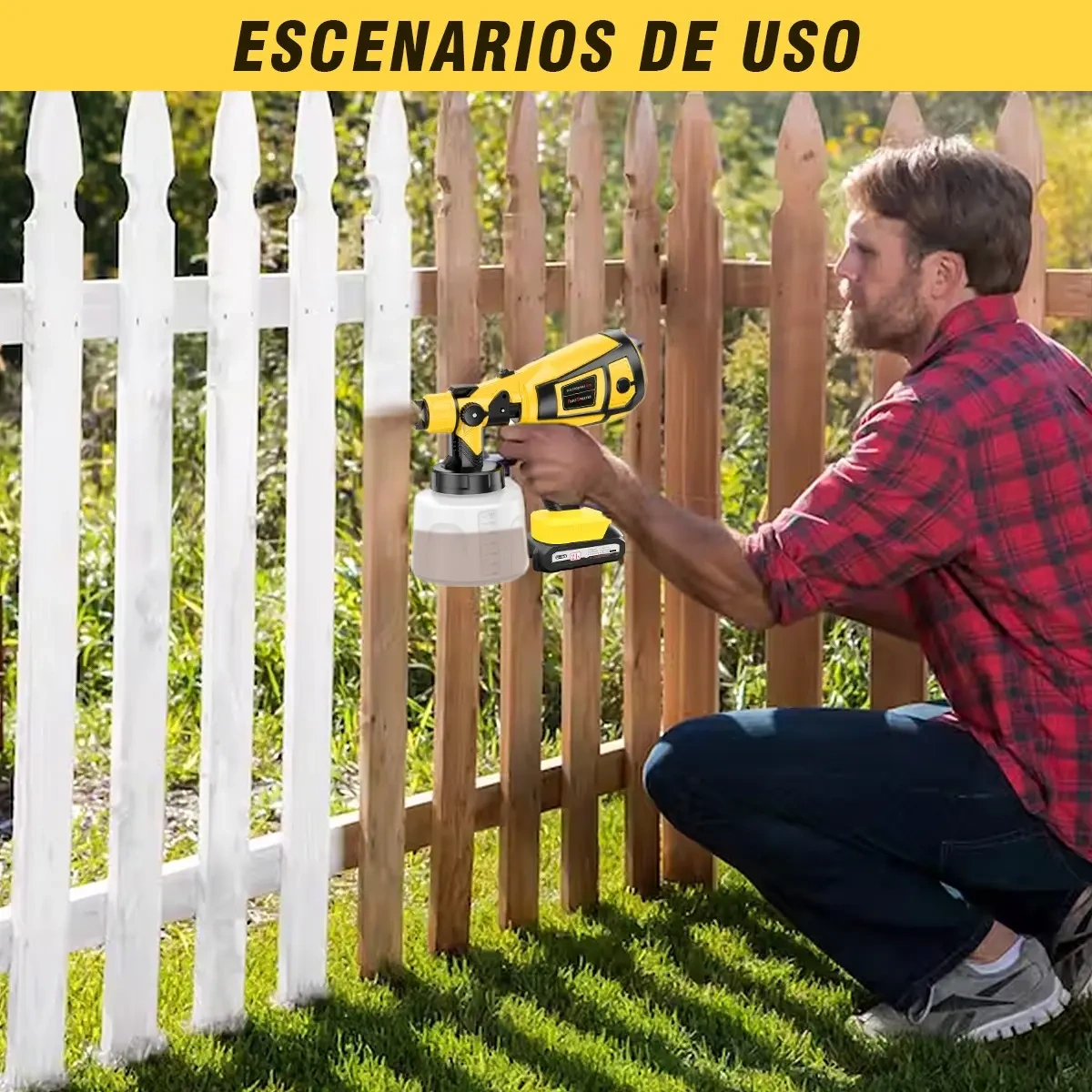 Cordless Paint Sprayer with Three Batteries