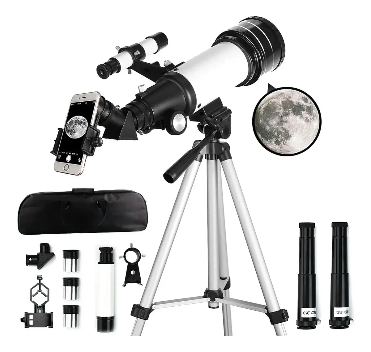 Professional Astronomical Telescope 70/400mm Monocular 200x